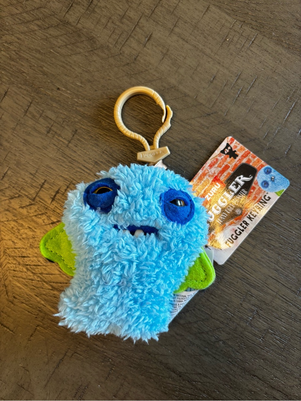 Fuggler fish Blue & Green Plush key chain